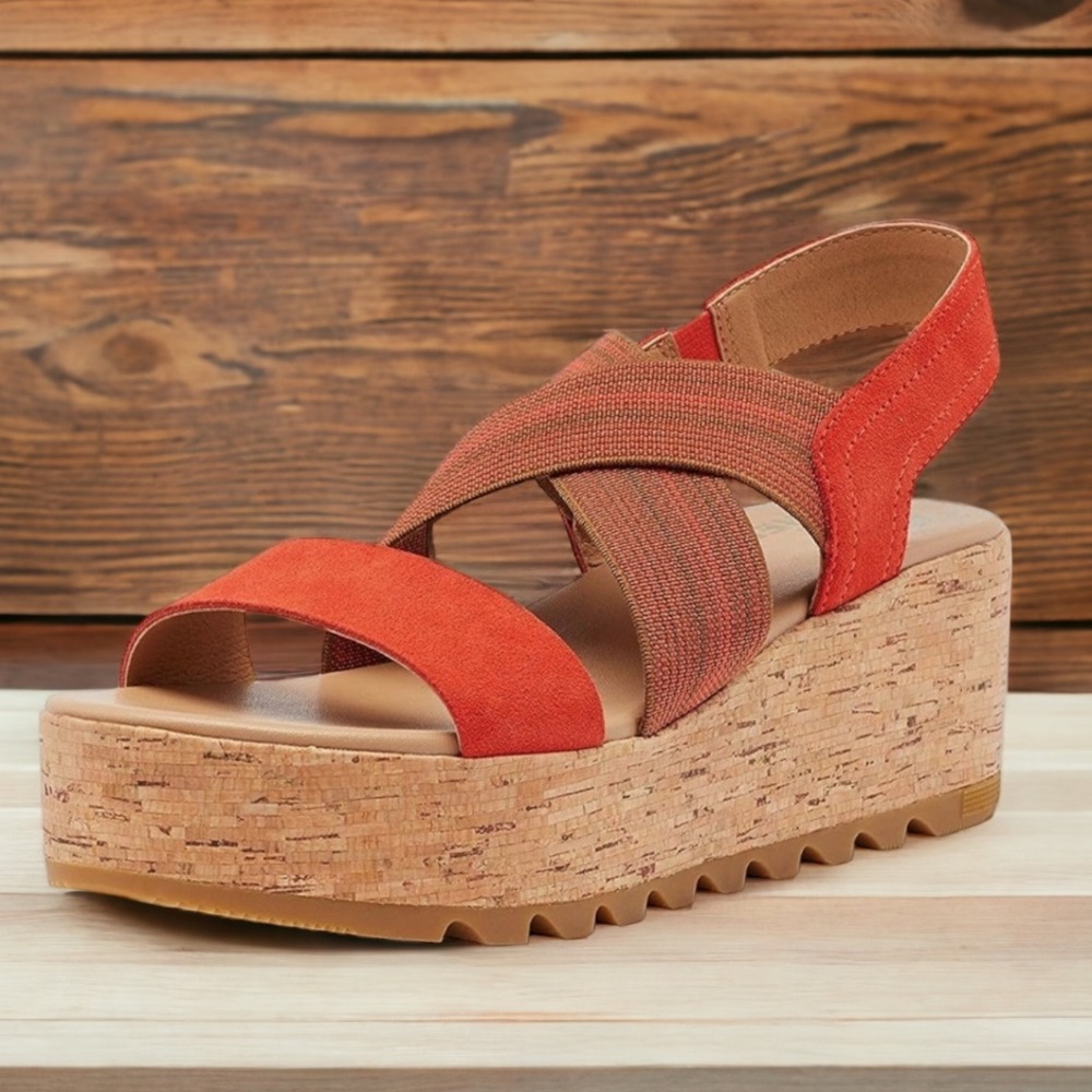 Sorel Cameron Flatform Wedge Sandal 8